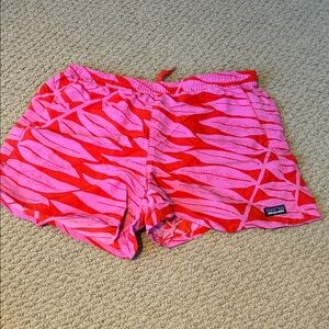 Patagonia Women's Baggies Shorts in Pink and Red